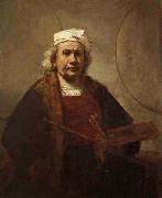 Rembrandt van rijn Self-Portrait with Tow Circles Sweden oil painting artist